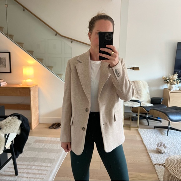 & Other Stories wool blazer coat - Picture 2 of 10